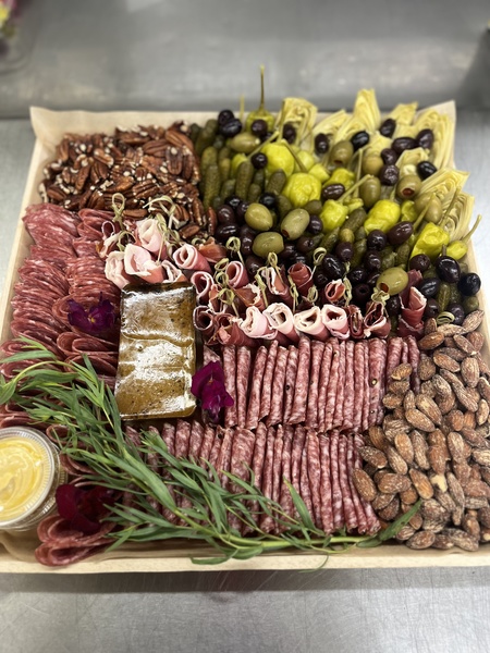 Charcuterie 4 meats. Party Food Platters. Los Angeles Catering Service.